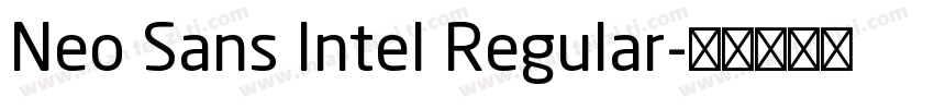 Neo Sans Intel Regular字体转换
